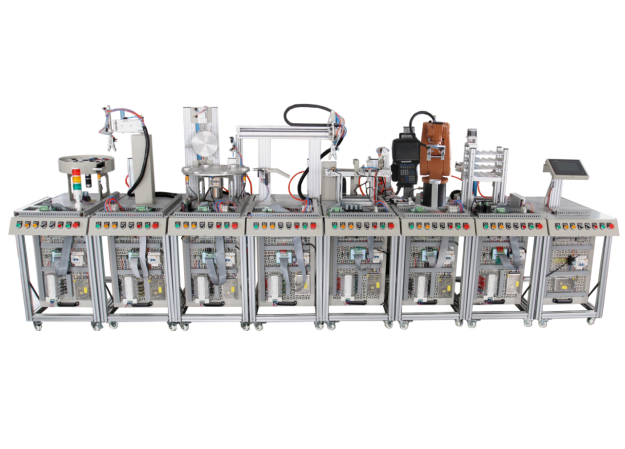 <b>ZN-MPS03型 柔性自动化生产线及工业机器人应用实训系统（八站）</b>