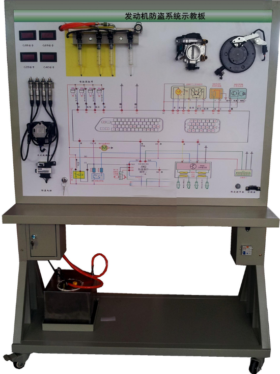 ZN-HD型 发动机防盗系统示教板