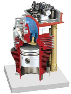ZN-ASHXUE型 带凸轮轴的气缸和气缸盖解剖模型
