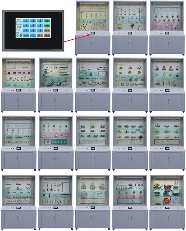 ZN-SJ18型 机械零件设计示教陈列柜